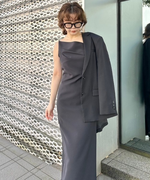 【n】SNIDEL バリエキャミワンピース セール】Sustainableバリエキャミワンピース（ワンピース