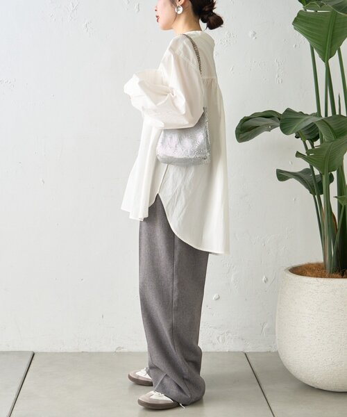 CIAOPANIC TYPY（チャオパニックティピー）の「レースアップボリューム袖プルオーバー（シャツ/ブラウス・レディース・オフホワイト/ピンク/サックスブルー/ブラック・ONE SIZE）」の13枚目の写真