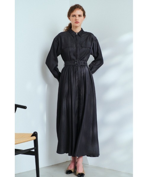 セール】Rosaria Shirt Long Dress シャンブレーデニムシャツドレス