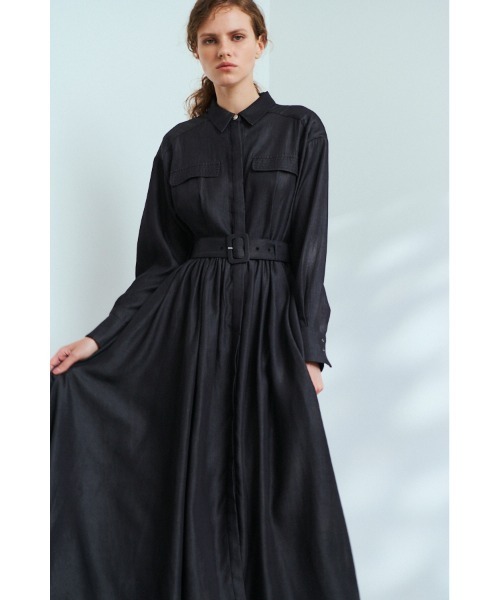 セール】Rosaria Shirt Long Dress シャンブレーデニムシャツ