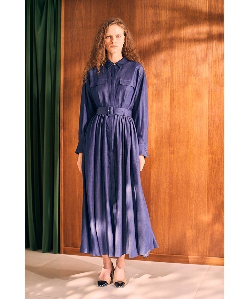 ★AMOMENTO アモーメント★TENCEL SHIRT DRESS★シャツ ドレス★ The Sleeveless Shirtdress w/ Tie Waist – The Shirt