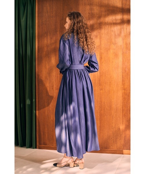 セール】Rosaria Shirt Long Dress シャンブレーデニムシャツドレス