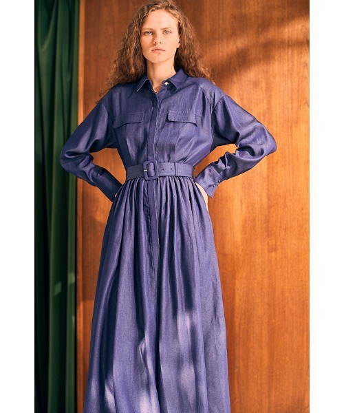 ワンピース CELYANA DRESS 胸元デザインダブル肩紐キャミワンピース[品番：AMTW0009705