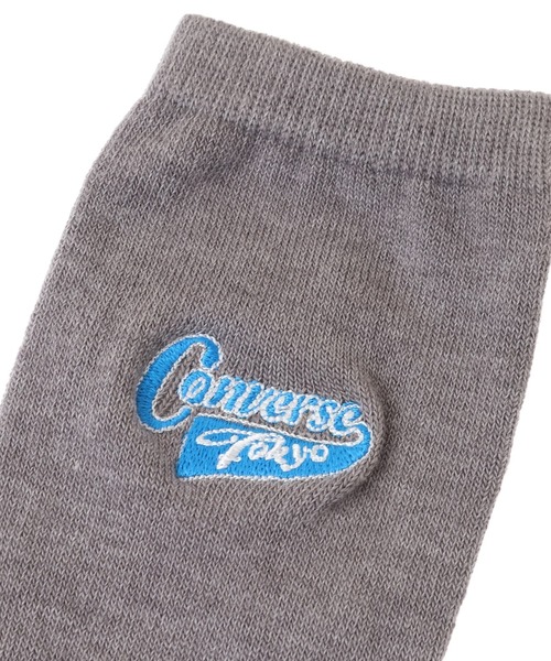 CONVERSE TOKYO（コンバーストウキョウ）の「PENANT LOGO SOX（ソックス/靴下・レディース・ブラック/グレー/オフホワイト・3/1）」の5枚目の写真