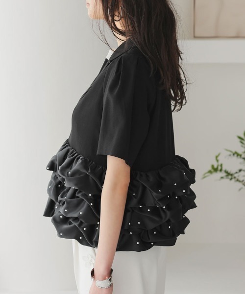 DONOBAN（ドノバン）の「フリルジャケット（その他アウター・レディース・ブラック・ONE）」の20枚目の写真