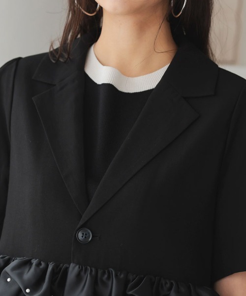 DONOBAN（ドノバン）の「フリルジャケット（その他アウター・レディース・ブラック・ONE）」の22枚目の写真