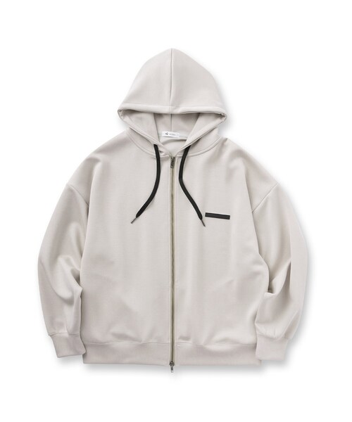 tk.TAKEO KIKUCHI（ティーケータケオキクチ）の「ワンポイントジップパーカー（パーカー・メンズ・グリーン/ライトベージュ/ブラック・03/02）」の11枚目の写真