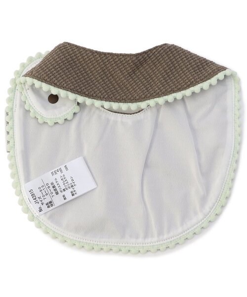 BREEZE(ブリーズ)の「カラフルワッフルスタイ(スタイ/よだれかけ・キッズ・ミント/アイボリー/ピンク/ブラウン/ネイビー・90)」の6枚目の写真