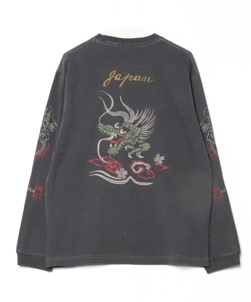 HOUSTON(ヒューストン)の「HOUSTON / PIGMENT US COTTON L/S TEE / 22274/ 22275(Tシャツ/カットソー・メンズ・ブラック/ブラック系その他/ホワイト系その他2/ホワイト系その他・X-LARGE/LARGE)」の5枚目の写真