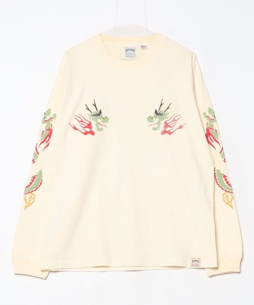 HOUSTON(ヒューストン)の「HOUSTON / PIGMENT US COTTON L/S TEE / 22274/ 22275(Tシャツ/カットソー・メンズ・ブラック/ブラック系その他/ホワイト系その他2/ホワイト系その他・X-LARGE/LARGE)」の16枚目の写真