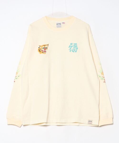 HOUSTON(ヒューストン)の「HOUSTON / PIGMENT US COTTON L/S TEE / 22274/ 22275(Tシャツ/カットソー・メンズ・ブラック/ブラック系その他/ホワイト系その他2/ホワイト系その他・X-LARGE/LARGE)」の17枚目の写真