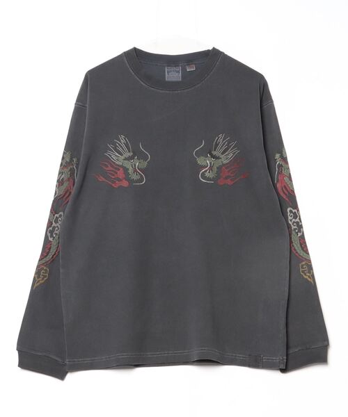 HOUSTON(ヒューストン)の「HOUSTON / PIGMENT US COTTON L/S TEE / 22274/ 22275(Tシャツ/カットソー・メンズ・ブラック/ブラック系その他/ホワイト系その他2/ホワイト系その他・X-LARGE/LARGE)」の19枚目の写真