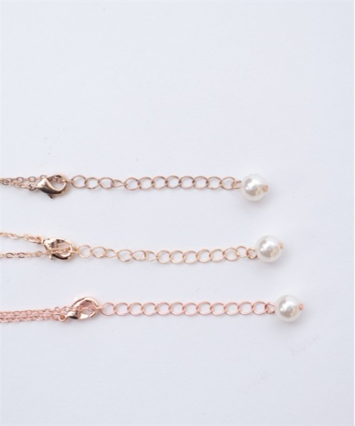 axes femme kawaii（アクシーズファムカワイイ）の「リボンネックレス（ネックレス・レディース・ピンク/ゴールド/アンティークゴールド・FREE）」の15枚目の写真