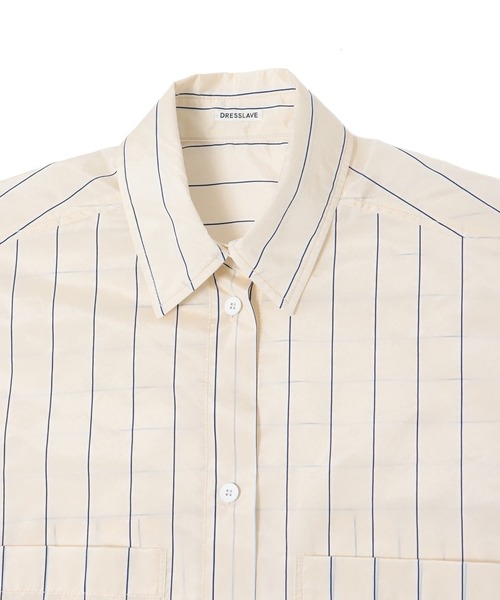 DRESSLAVE(ドレスレイブ)の「pinstripe big shirt(ピンストライプ柄ビッグシャツ)(シャツ/ブラウス・レディース・ベージュ・38)」の13枚目の写真