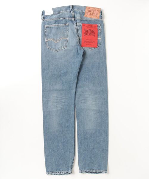 REPLAY（リプレイ）の「ストレートフィットDERYCK オーセンティック リサイクルデニム（デニムパンツ・メンズ・ブルー・W28xL32/W29xL32/W30xL32/W31xL32/W32xL32/W33xL32/W34xL32/W36xL32）」の8枚目の写真