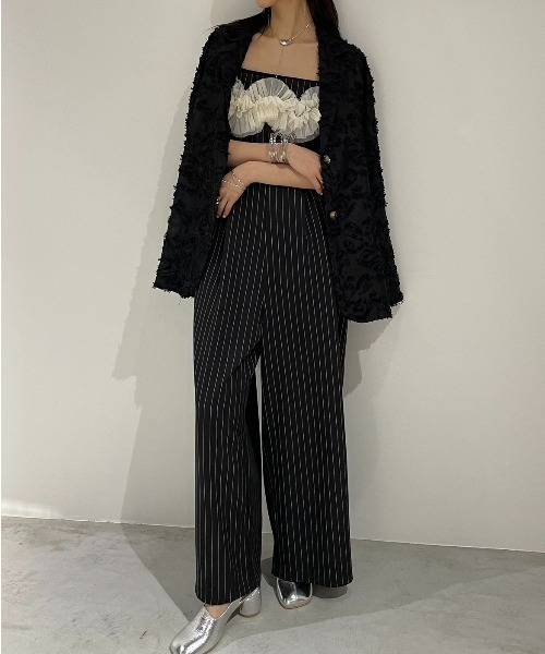 AIC.（エーアイシー）の「チュールデザインキャミオールインワン（つなぎ/オールインワン・レディース・その他1/チャコールグレー・FREE）」の19枚目の写真