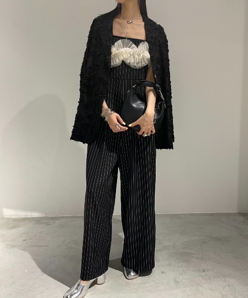 AIC.（エーアイシー）の「チュールデザインキャミオールインワン（つなぎ/オールインワン・レディース・その他1/チャコールグレー・FREE）」の21枚目の写真