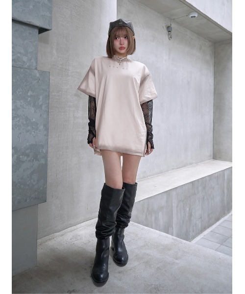 セール】インナーレーススプレーTシャツ（Tシャツ/カットソー