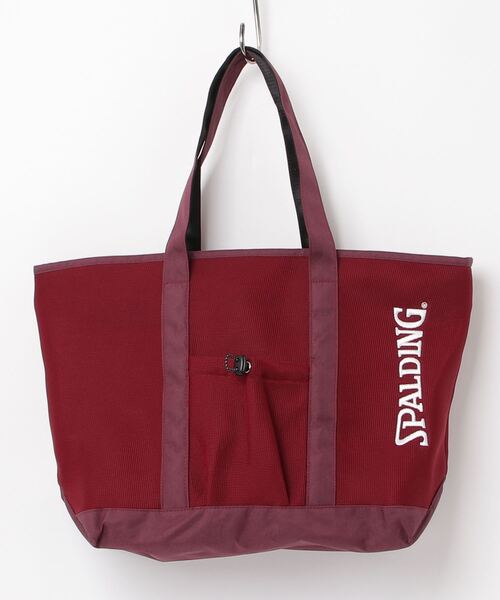 SPALDING(スポルディング)の「【SPALDING/スポルディング】SPD AIRMESH BASIC TOTE BAG / メッシュトートバッグ(ショルダーバッグ・メンズ・ブラック/ワイン/ネイビー・FREE)」の1枚目の写真