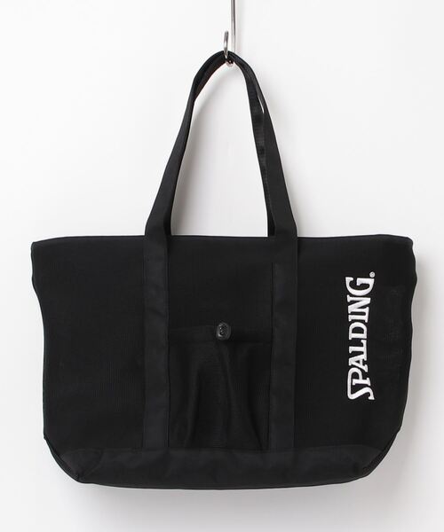 SPALDING(スポルディング)の「【SPALDING/スポルディング】SPD AIRMESH BASIC TOTE BAG / メッシュトートバッグ(ショルダーバッグ・メンズ・ブラック/ワイン/ネイビー・FREE)」の2枚目の写真