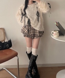 《Delfy》シアーヤーンリボントップス