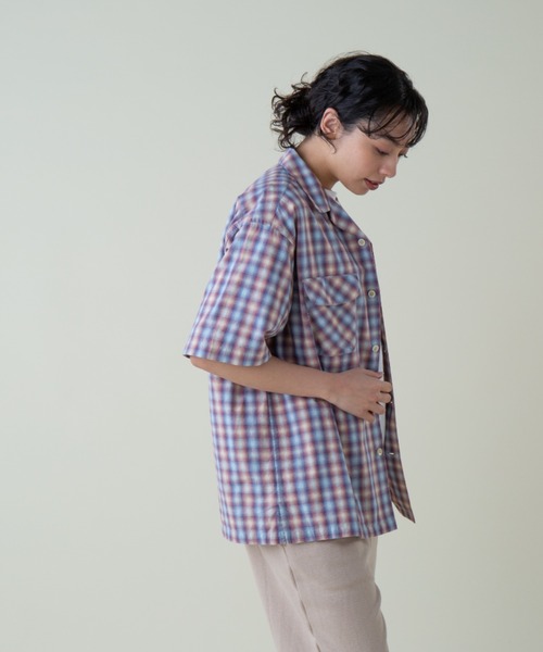 PENDLETON(ペンドルトン)の「オープンカラーシャツ SS (UNISEX)(シャツ/ブラウス・メンズ・ピンク系その他/グレー×ホワイト・MEDIUM/LARGE/X-LARGE/SMALL)」の21枚目の写真