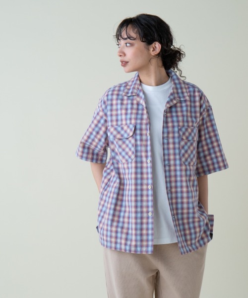 PENDLETON(ペンドルトン)の「オープンカラーシャツ SS (UNISEX)(シャツ/ブラウス・メンズ・ピンク系その他/グレー×ホワイト・MEDIUM/LARGE/X-LARGE/SMALL)」の22枚目の写真