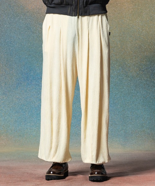 glamb(グラム)の「Glamour Crepe Pants / グラマークレープパンツ(その他パンツ・メンズ・ブルー/ブラック/ホワイト・S/M/L)」の1枚目の写真