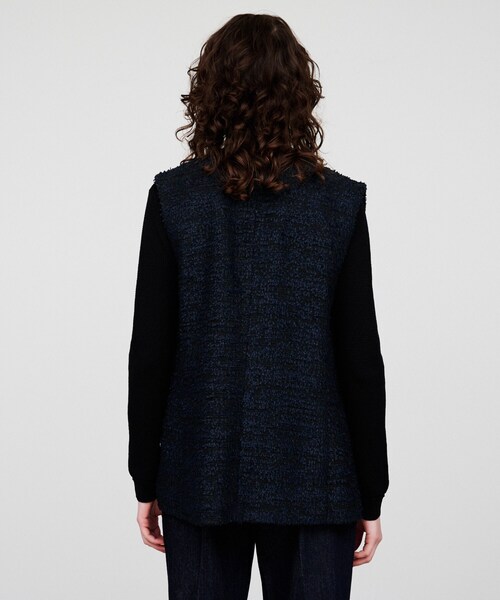 cloenc（クロエンス）の「ツイードジレベスト（ベスト・レディース・ホワイト系その他4/ネイビー系3・02）」の13枚目の写真