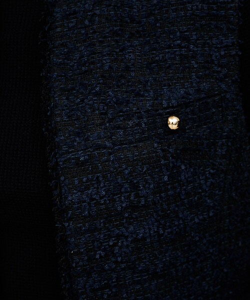 cloenc（クロエンス）の「ツイードジレベスト（ベスト・レディース・ホワイト系その他4/ネイビー系3・02）」の14枚目の写真