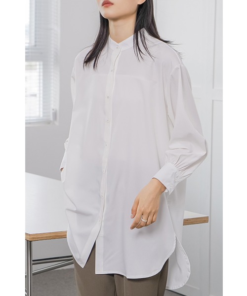 白 ロングシャツ 長袖 レディース 楽天市場】ロングシャツ レディース シャツ 長袖 スリット