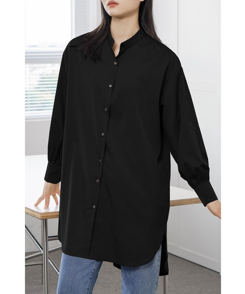 セール】シャツ ロングシャツ レディース 長袖 オーバーサイズ