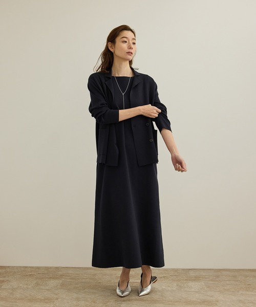 ROPE'（ロペ）の「シルクコットン総針ニットジャケット/イージーケア（テーラードジャケット・レディース・オフホワイト/レッド/ネイビー・FREE）」の18枚目の写真