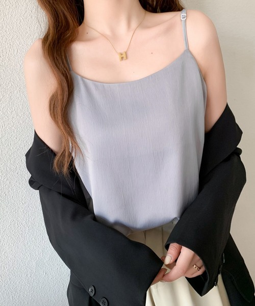 ABITOKYO(アビトーキョー)の「サテンキャミソール(キャミソール・レディース・グレー/ブラック/アイボリー・XL/L/M)」の17枚目の写真