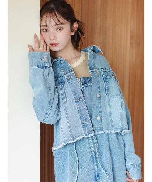 デニムジャケット（ノーカラージャケット）｜so4u（ソー