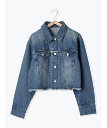 so4u（ソーフォーユー）の「デニムジャケット（ノーカラージャケット）」