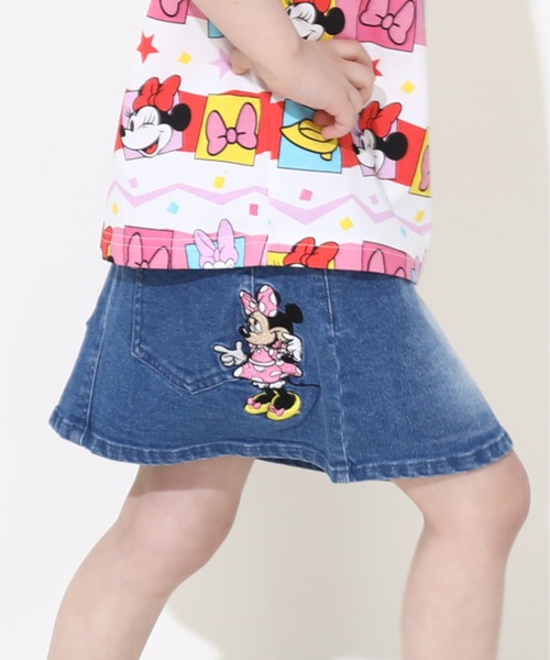 Disney(ディズニー)の「ディズニー ワッペン スカート 0303K(デニムスカート・キッズ・ライトブルー/ライトインディゴブルー・110cm/100cm/120cm/130cm)」の12枚目の写真
