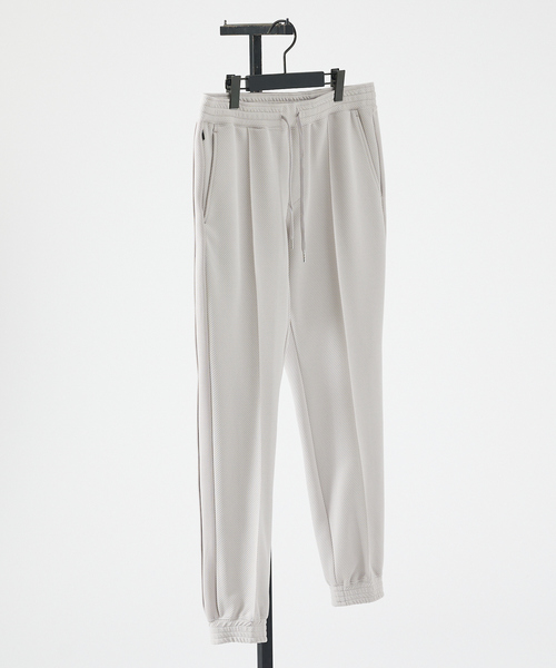 ABAHOUSE（アバハウス）の「【セットアップ対応】カルゼダンボール ピンタック ジョガーパンツ / イージーパンツ（その他パンツ・メンズ・ライトグレー/カーキ/ブラック・46/44/48）」の12枚目の写真