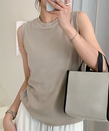 クルーネックノースリーブTシャツ カットソー