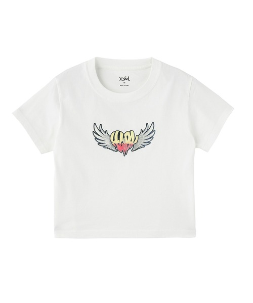 X-girl エックスガール X-GIRL LEOPARD LOGO L/S REGULAR TEE