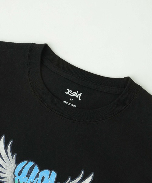 X-girl 犬 服 X-girl/レオパード柄ロゴフーディー : ZOZOTOWN