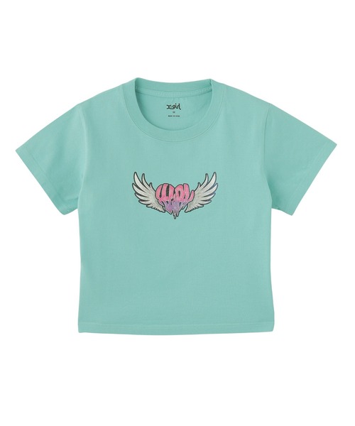 セール】HEART WING SHINY LOGO S/S CROPPED TEE（Tシャツ