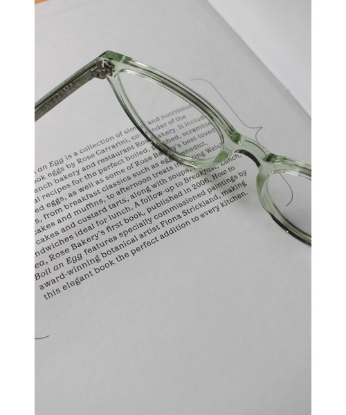 KOMONO.（コモノ）の「「KOMONO/コモノ」 オプティカル 眼鏡 　サングラス 　クリアレンズ　　ベティ（サングラス・レディース・ホワイト/ライム・FREE）」の9枚目の写真