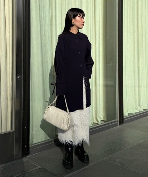 DRESSLAVE(ドレスレイブ)の「spongy georgette shirts(スポンジージョーゼットシャツ)(シャツ/ブラウス・レディース・ホワイト/ネイビー・38)」の18枚目の写真