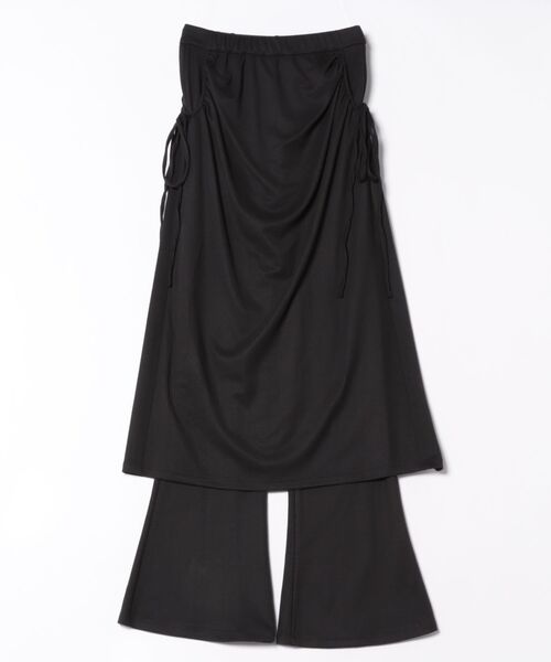 CLANE(クラネ)の「CLANE PANTS LAYRED SIDE SHIRRING SKIRT(その他パンツ・レディース・ブラック/ベージュ・1/2)」の8枚目の写真