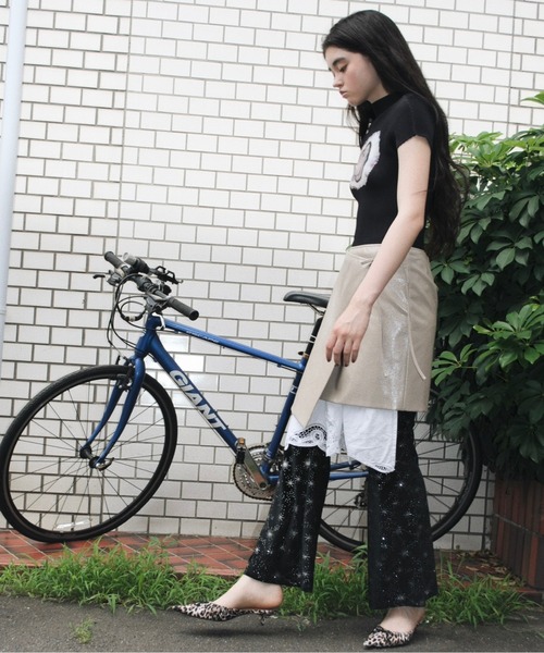 musubore（ムスボレ）の「pleatsed print tops / プリーツ