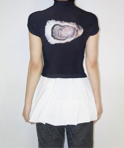 musubore（ムスボレ）の「pleatsed print tops / プリーツ