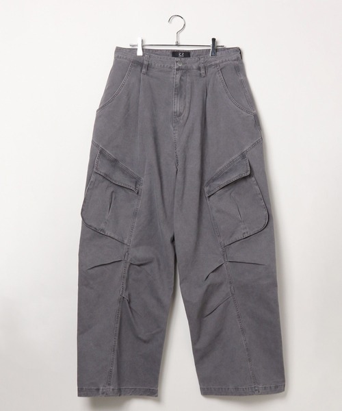 3.3 Field Trip (3.3フィールドトリップ)の「3.3 Field Trip/ツイルワイドカーゴパンツ(カーゴパンツ・メンズ・ピンク/チャコール/ネイビー・SMALL/MEDIUM/LARGE)」の4枚目の写真