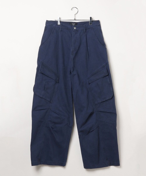 3.3 Field Trip (3.3フィールドトリップ)の「3.3 Field Trip/ツイルワイドカーゴパンツ(カーゴパンツ・メンズ・ピンク/チャコール/ネイビー・SMALL/MEDIUM/LARGE)」の6枚目の写真