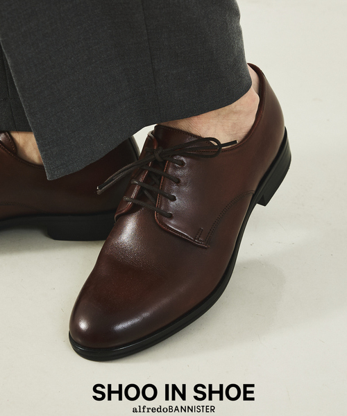 alfredoBANNISTER(アルフレッドバニスター)の「【WEB別注】スタンダード プレーントゥ シューズ(ドレスシューズ・メンズ・ブラウン/ブラック・41/40/44/45/43/39/42)」の2枚目の写真